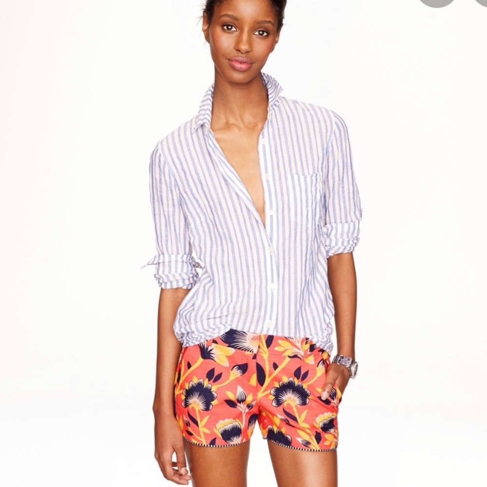 J Crew floral shorts